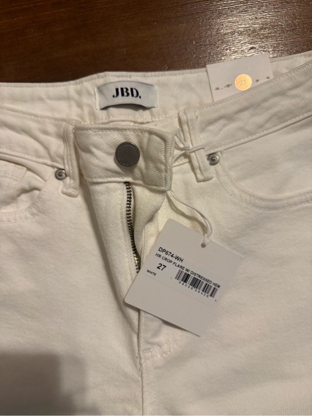 JBD White High-Rise Jeans